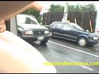 Japonesa público sucio película en mini camioneta traffic para todo a ver coño