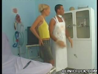 Blonde Hottie Enjoys Clinic x rated clip