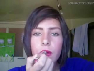 Virgin femboy wants to be a woman forever. Big cumshot.